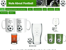 Tablet Screenshot of nutsaboutfootball.com